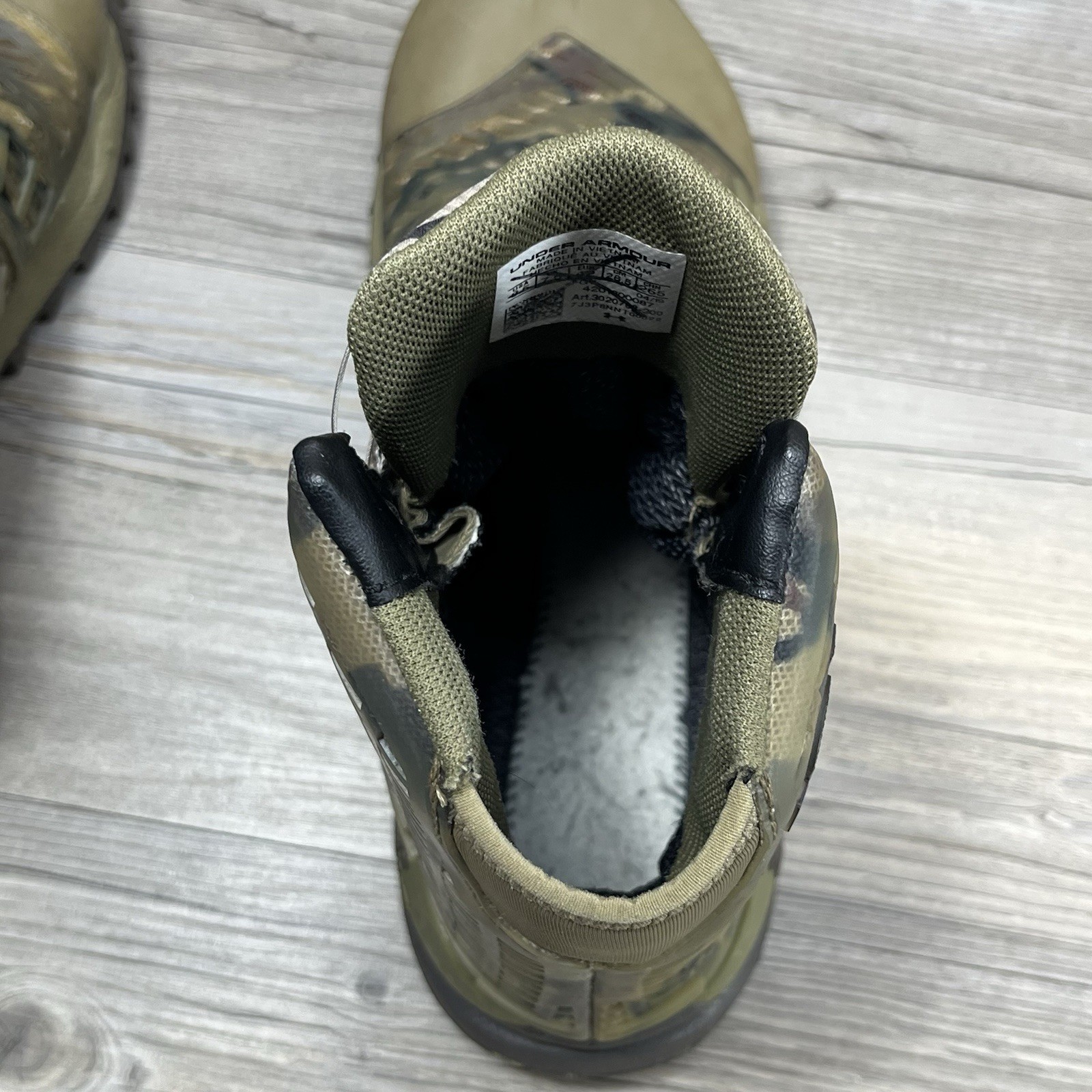 Under Armour Boots Men's 8.5 Cam Hanes CH1 Goretex Camo Hunting BOA Hiking