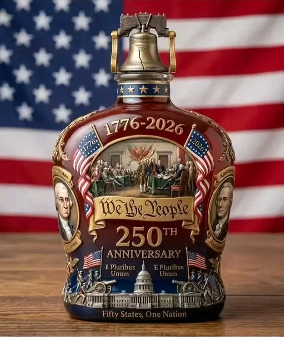 Limited Edition 250th Anniversary Of America Whiskey Decanter Sculpted Bottle