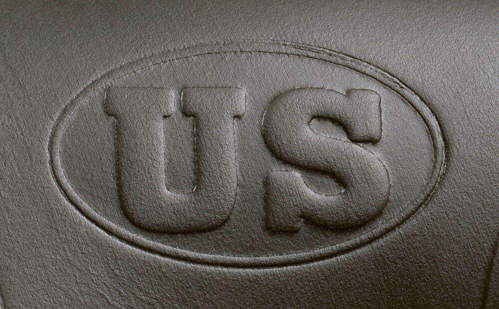 Black Leather US M1916 Colt 1911 .45 Holster Premium Drum Dyed Leather