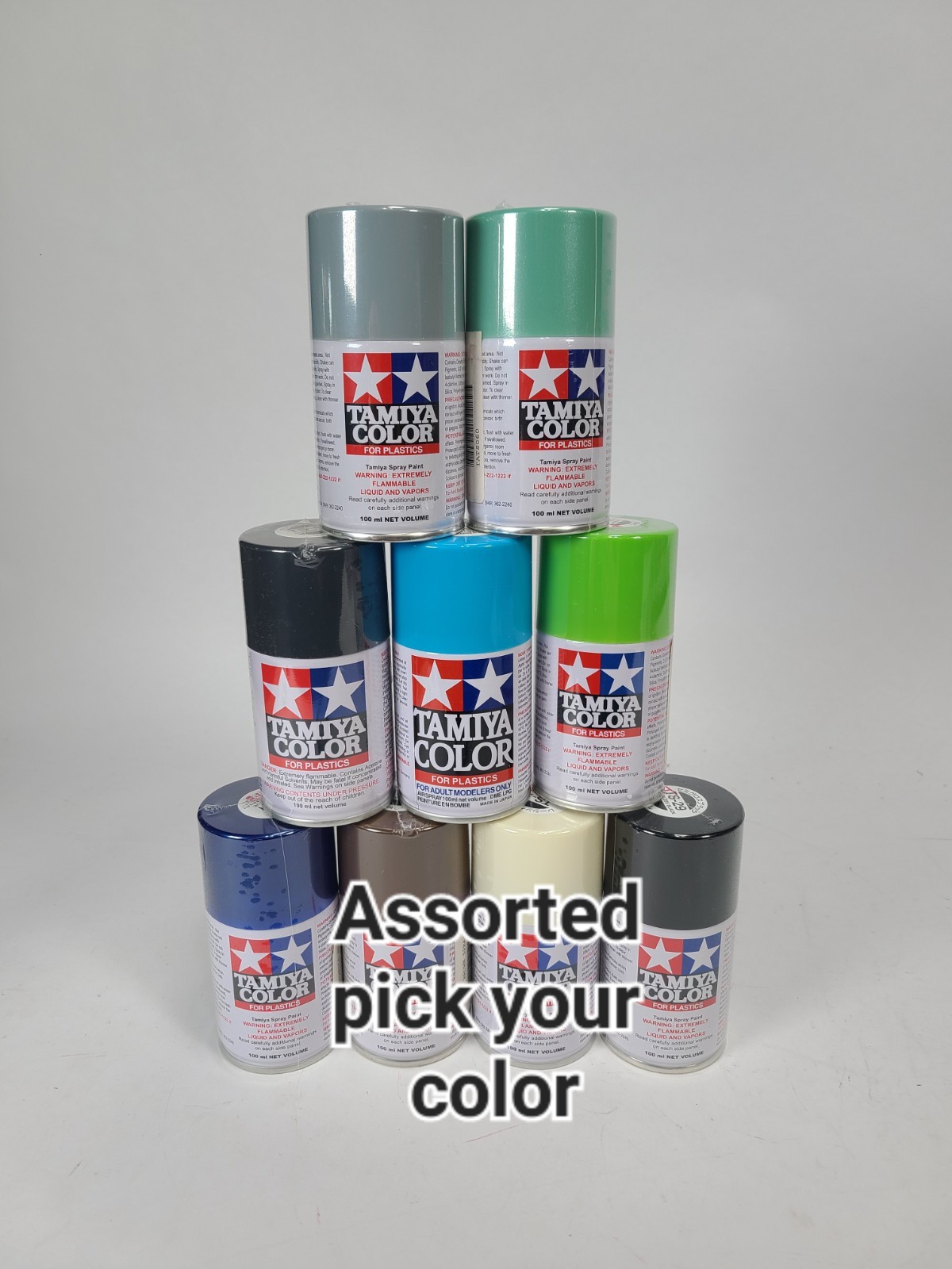 Tamiya Color Spray Paint For Plastics TS 100ml - PICK YOUR COLOR