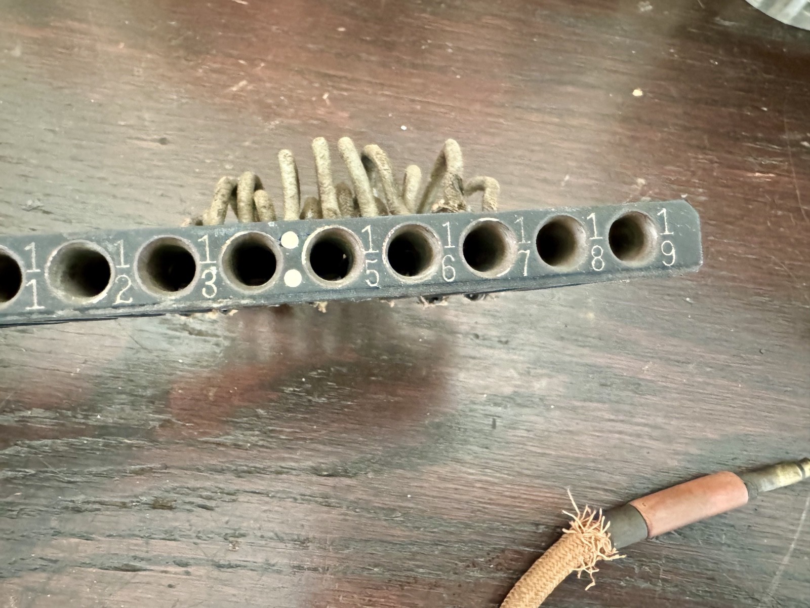 Vintage Industrial Power Board Battery Selector Switch 0-19 1890s Ebonite Weston