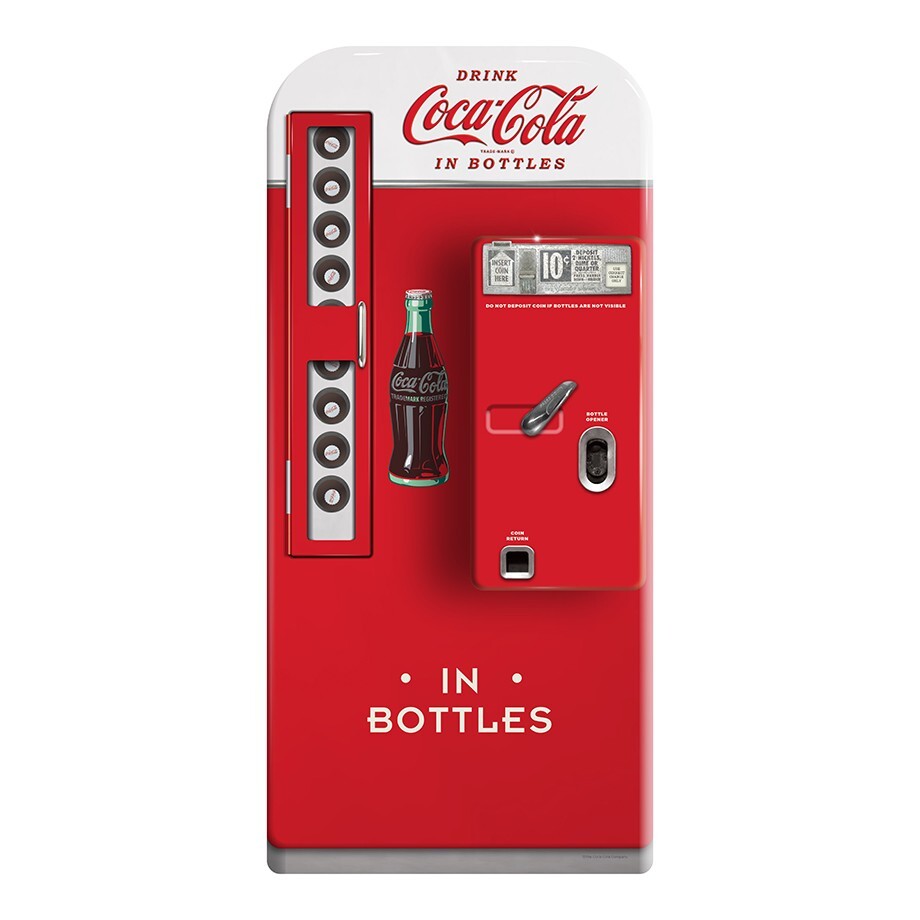 Classic Coke Bottle VENDING MACHINE Sign Coca-Cola METAL Hanging Wall Home Decor