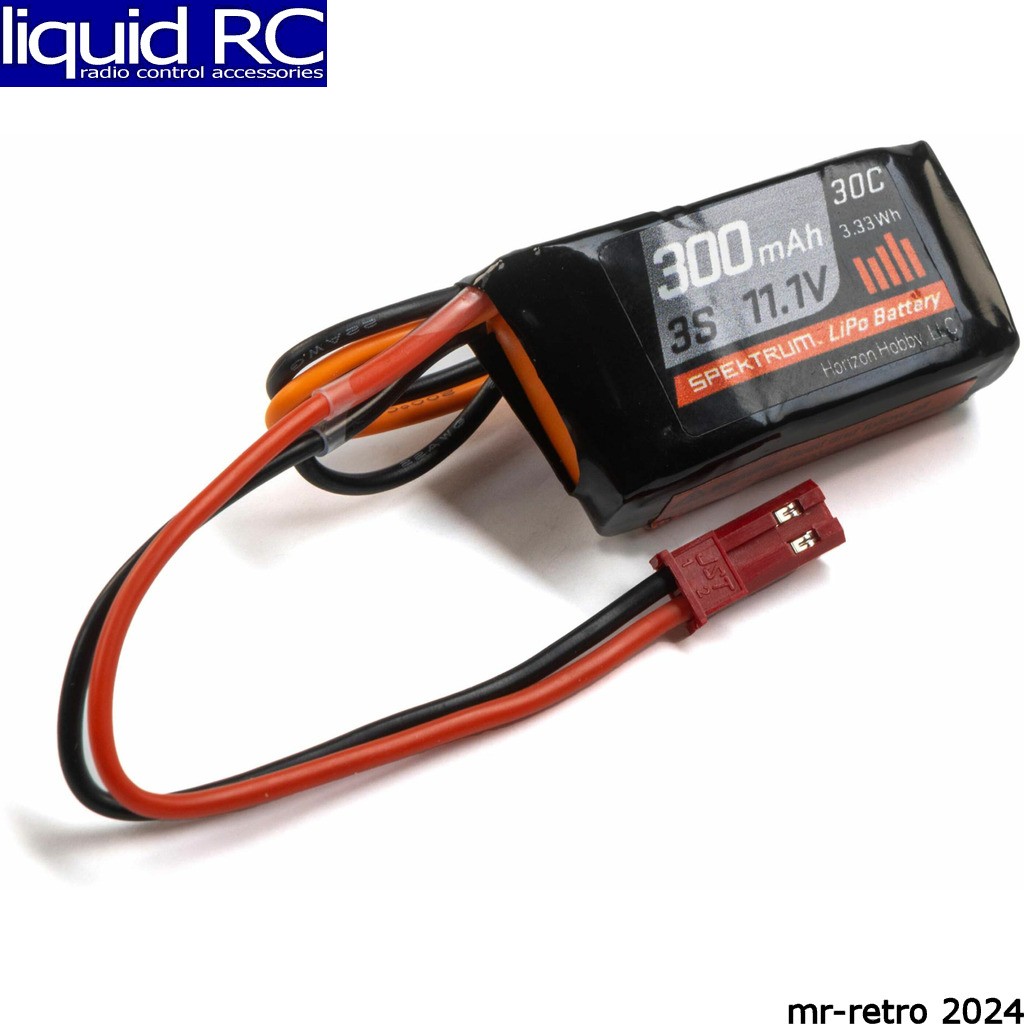 Spektrum X3003SJ30 3s 11.1v 300mah 30c LiPo Battery: RCy