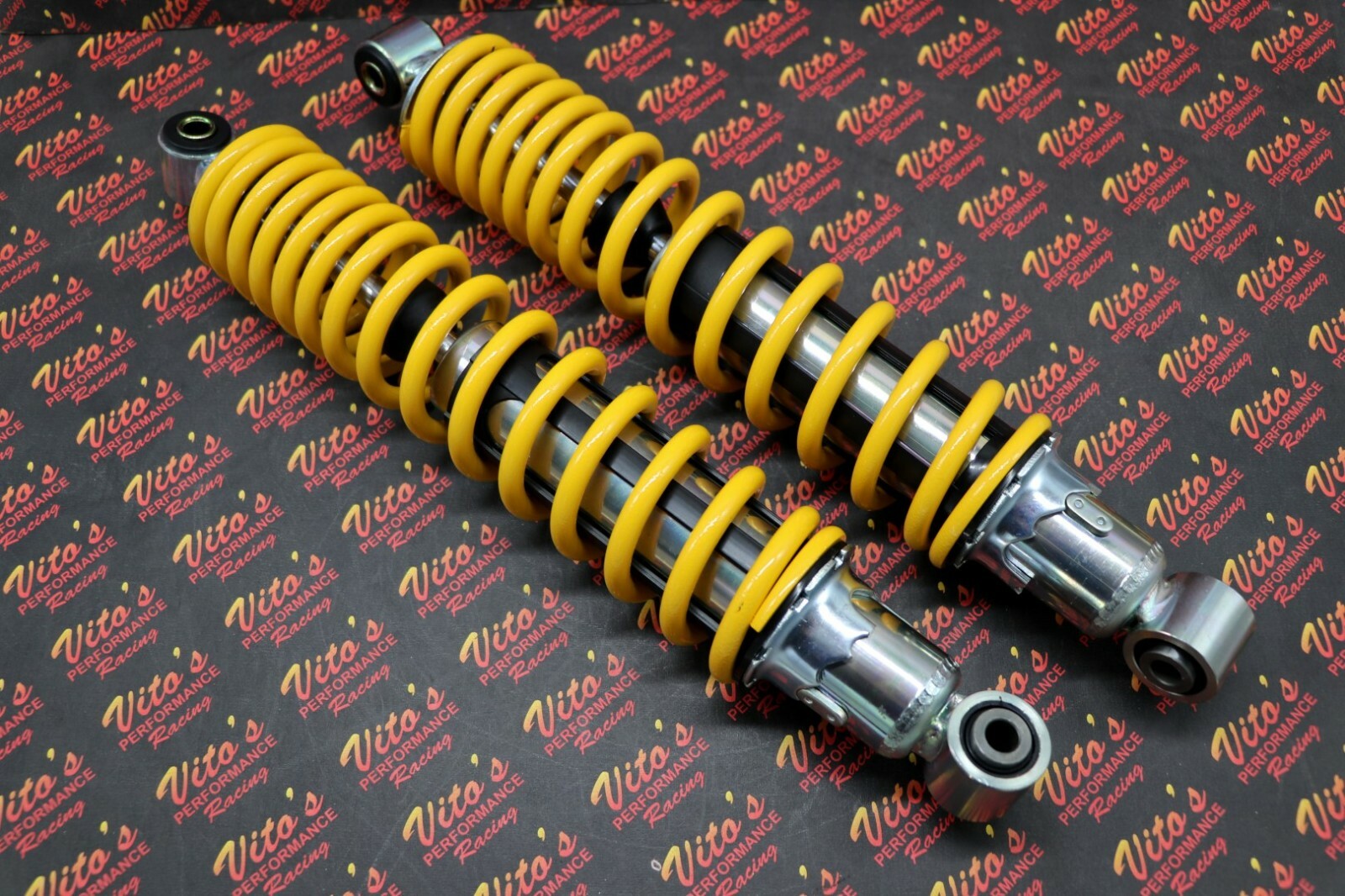 2 x NEW FRONT SHOCKS 1987-2006 Yamaha Banshee ATV springs YELLOW
