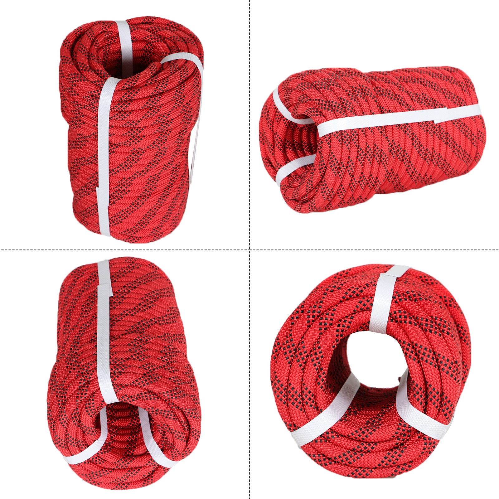 3/8" × 100' High Strength 3520Lbs Braided Polyester Rope Strong Pulling Rope