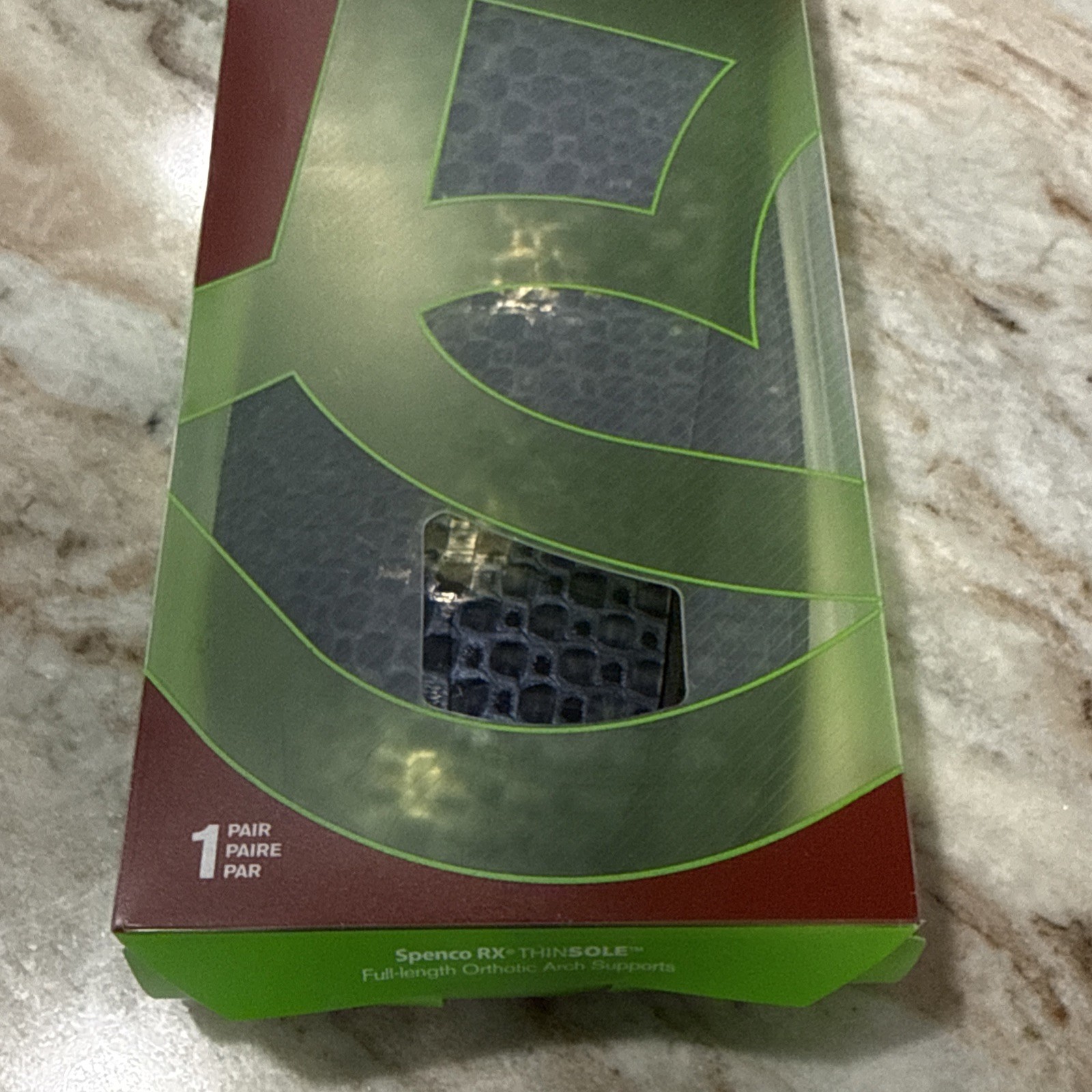 Spenco RX Full Length Orthotic Arch Support Shoe Insoles Men’s 14-15 Thin Sole