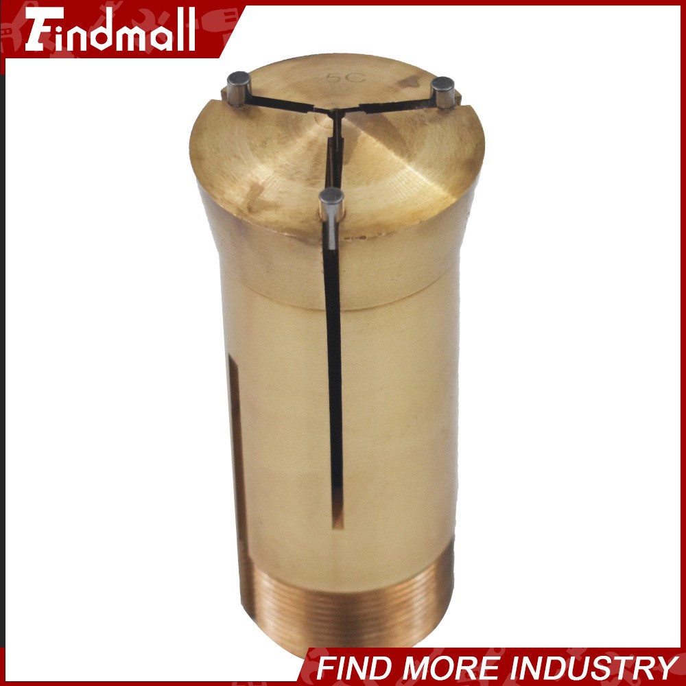 Findmall 5PC 5C Emergency Brass Collet 1/16" Lathe Milling Holder High Precision