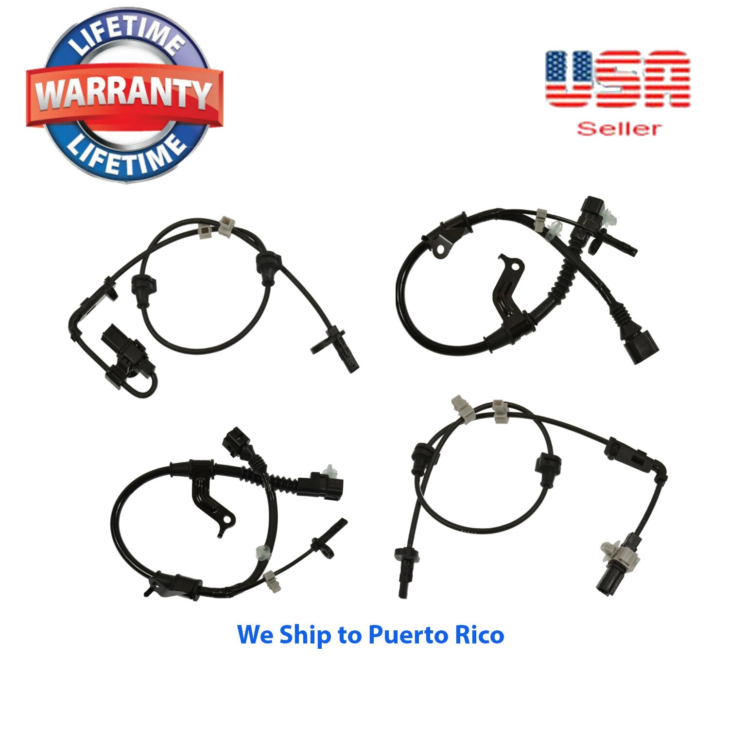 4 ABS Wheel Speed Sensor Front Rear Right & Left Fit Honda Civic 2016-2020