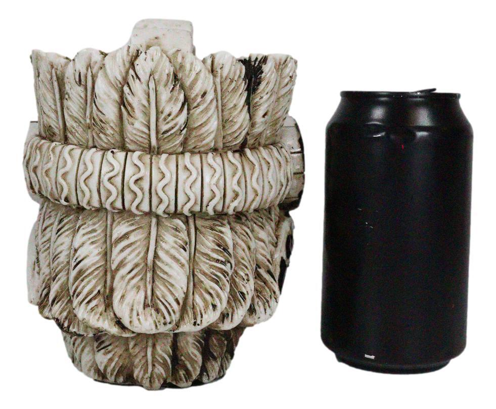 Ebros Aztec Empire Emperor Montezuma Skull Statue Tenochtitlan King Moctezuma