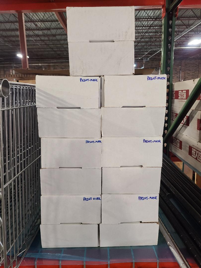 3.4 mil Paint Spray Mask Stencil Vehicle Auto Vinyl Self-Adhesive Yellow & White