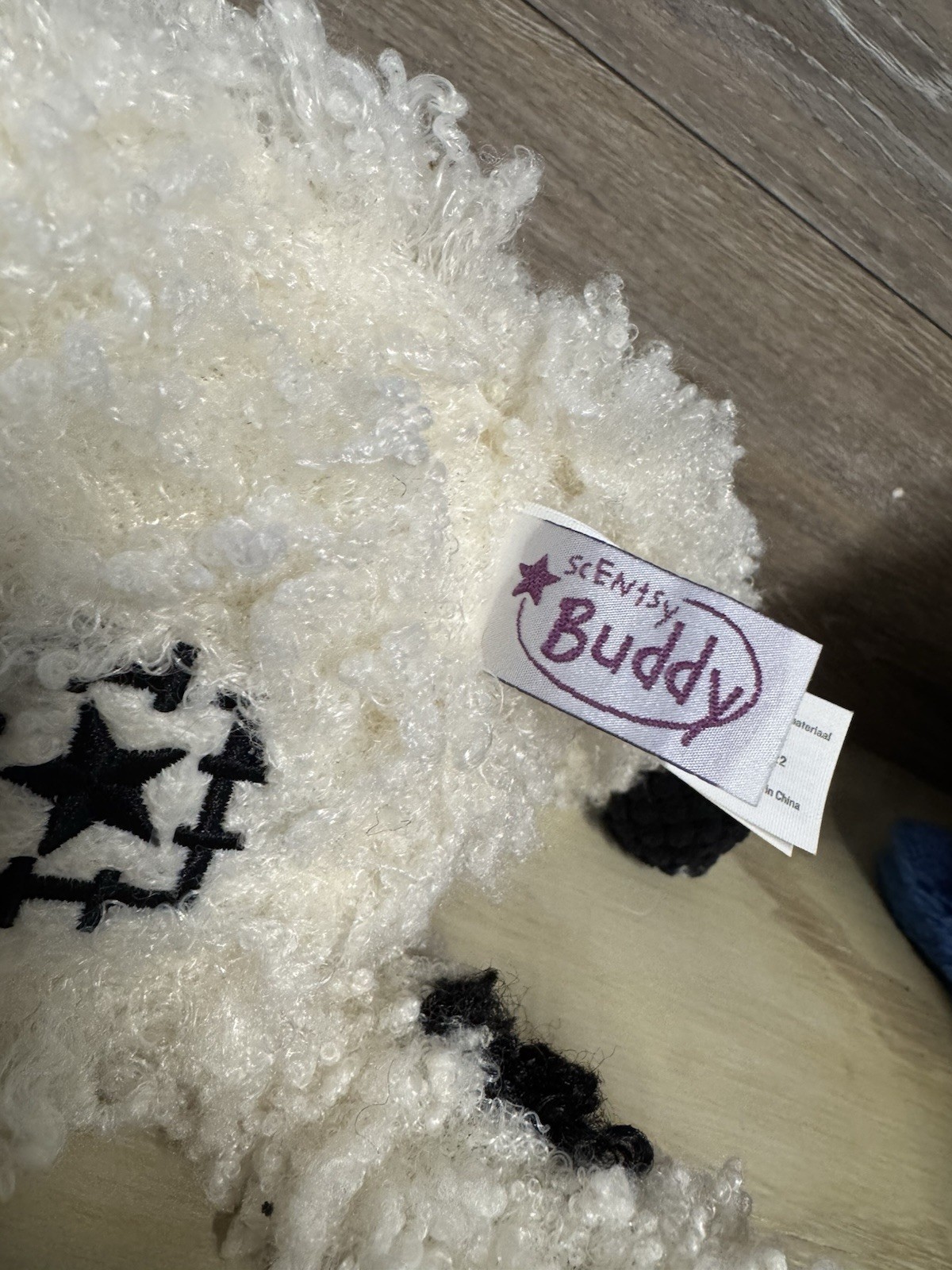 Valley the Valais Blacknose Sheep Lamb Scentsy Buddy - Retired Plush Black White