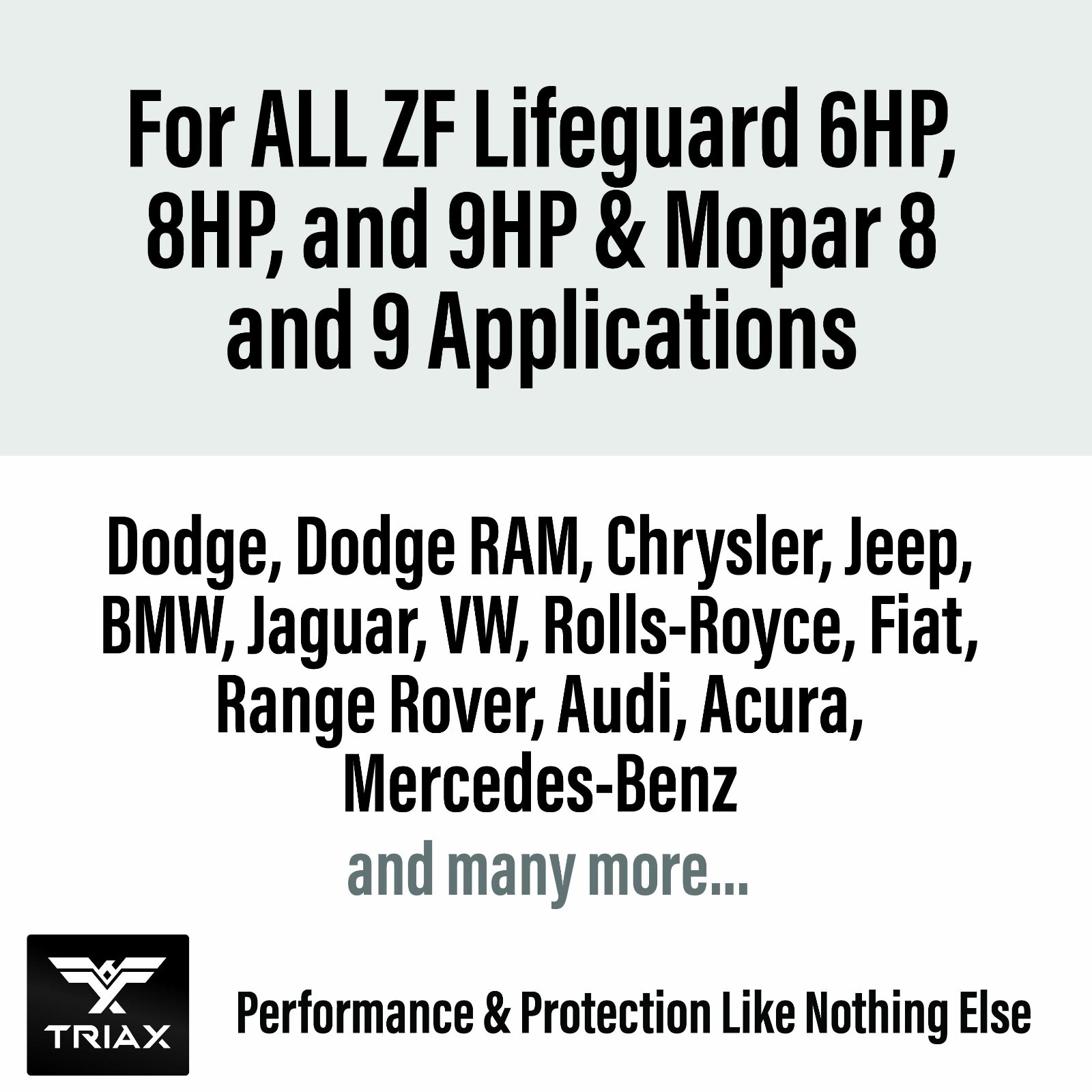 TRIAX ATF 689 Full Synthetic for ZF 6HP, 8HP, 9HP Transmissions (5 Qt; 3 Pack)