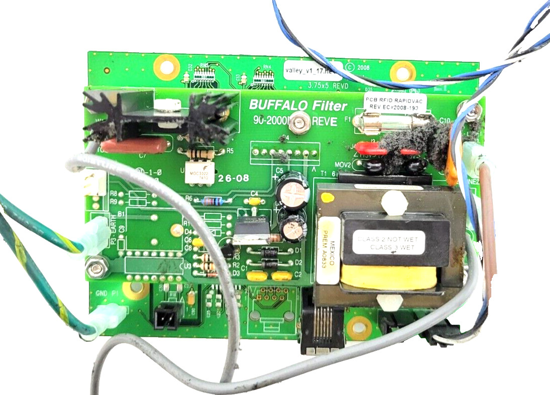 Buffalo Filter 90-2000 PlumeSafe Turbo Interconnect Board USED.