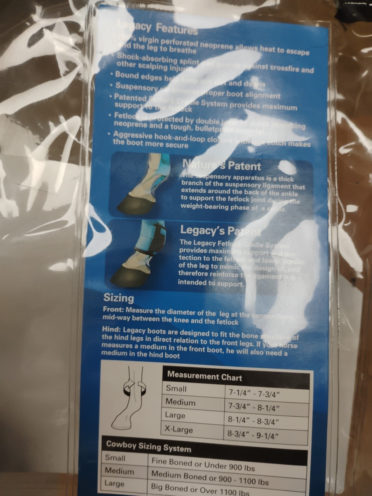 New In Package Classic Legacy CLS100 Hind Boots Zebra Medium