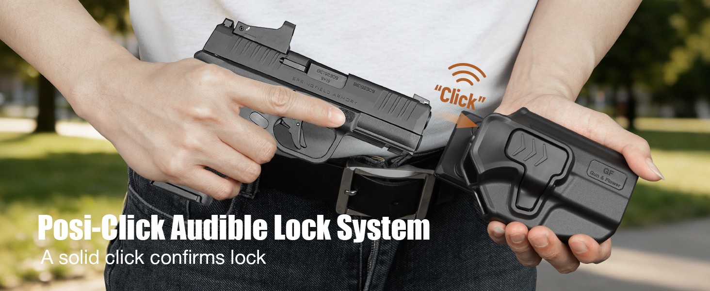 OWB Holster for Springfield Hellcat Pro,Hellcat/OSP,Hellcat RDP, Right Hand