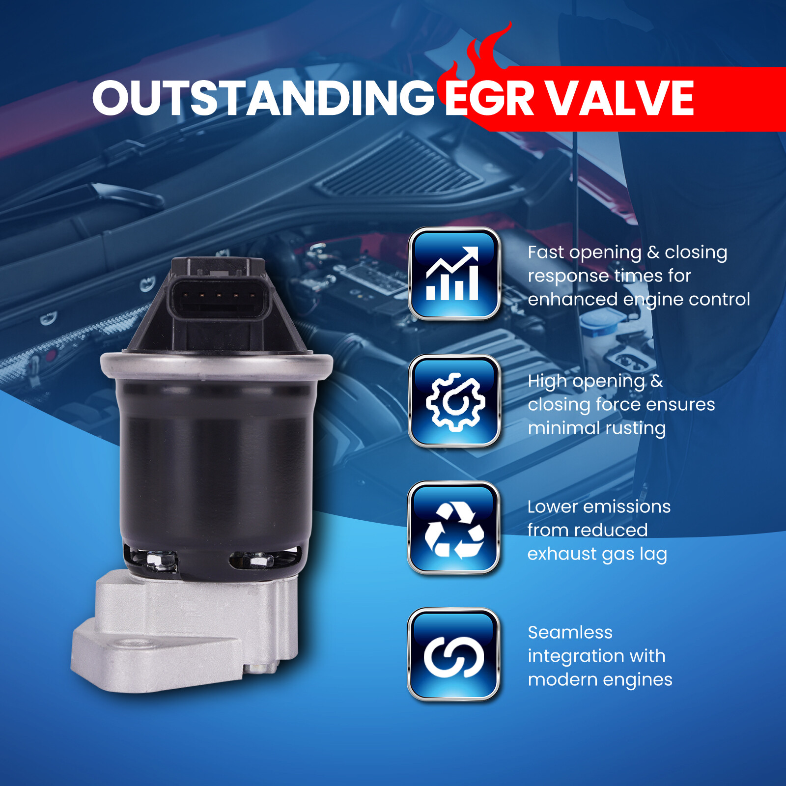 EGR Valve for 12-15 Honda Civic 14-20 Honda Fit 1.5L 10-14 Honda Insight 1.3L