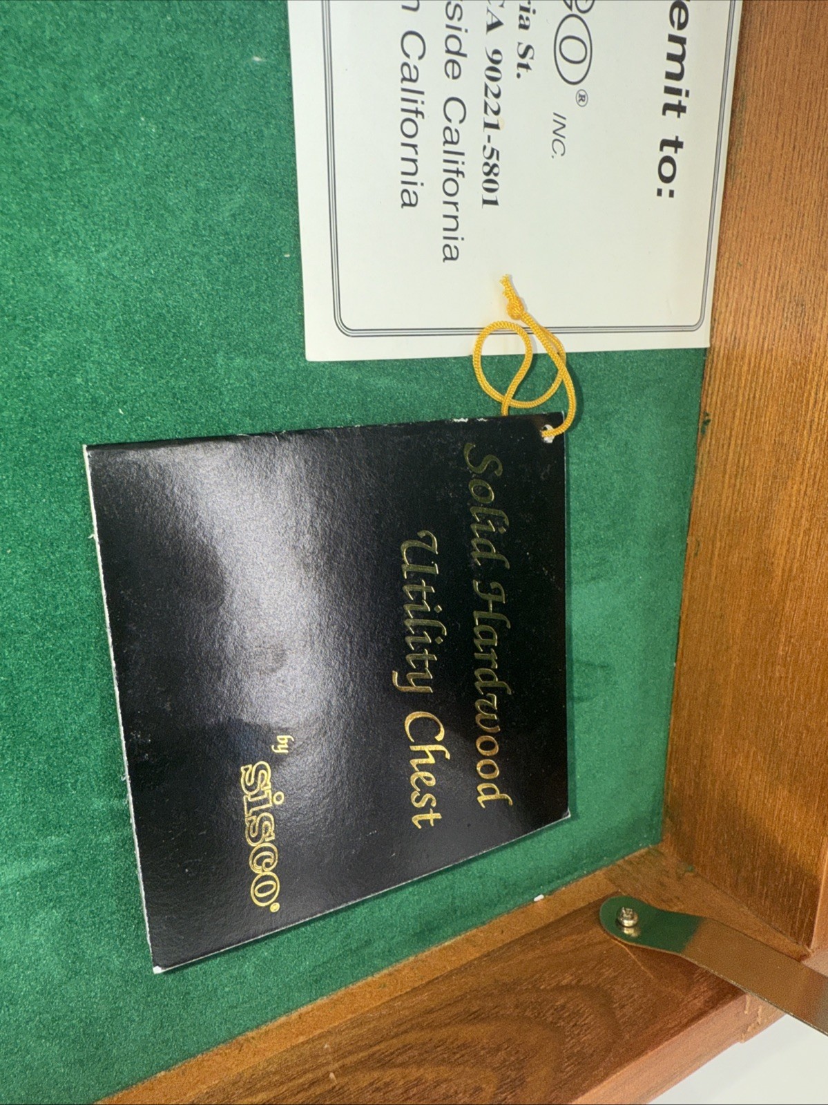 VINTAGE SISCO OAK HARDWOOD UTILITY CHEST JEWELERS COLLECTORS MACHINISTS