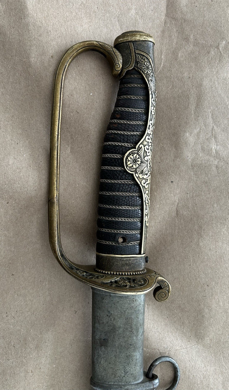 RUSSO JAPANESE OFFICERS SAMURAI SWORD SIGNED