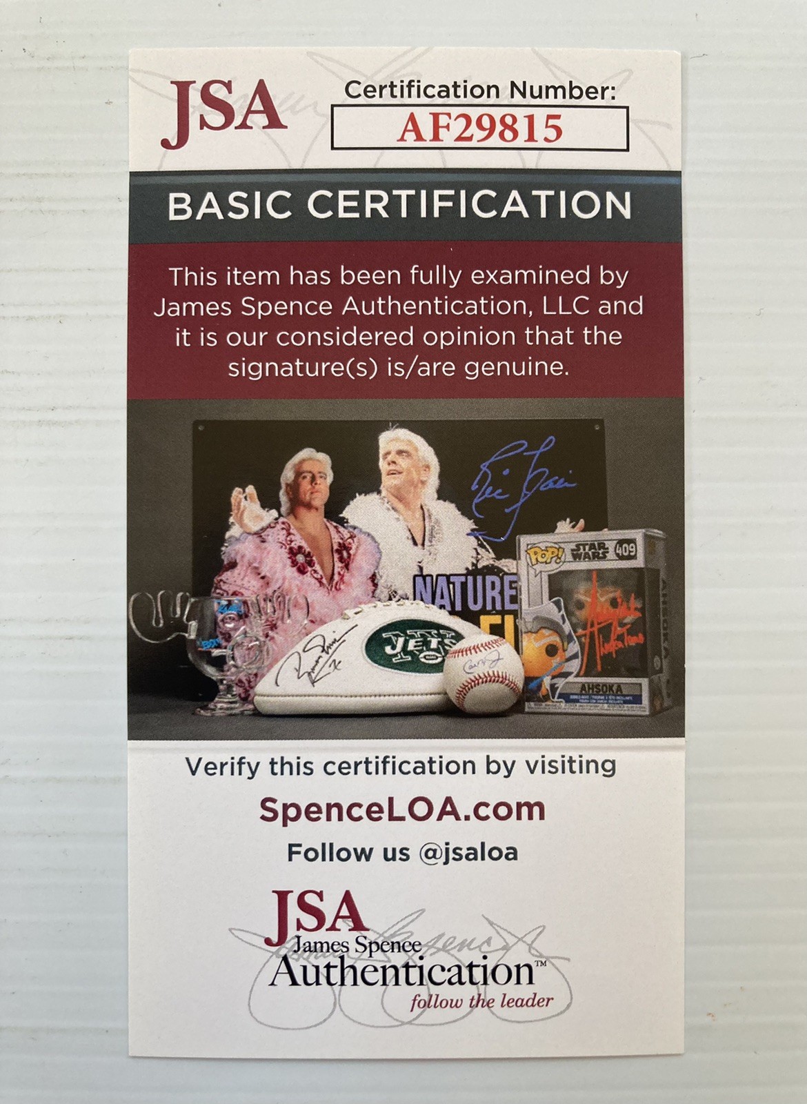 John Force Signed Autograph 8.5x11 1993 Castrol Hero Photo - JSA Cert - FREE S&H