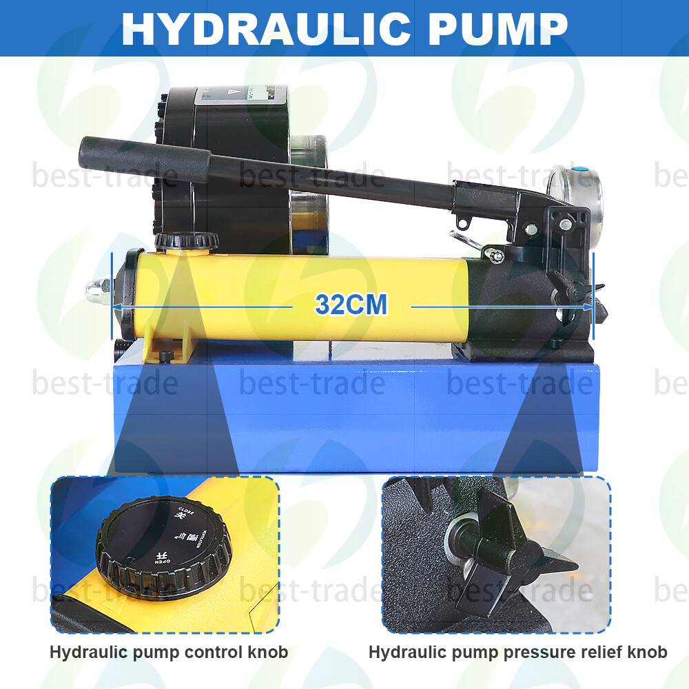 Portable 5600KN Hydraulic Hose Crimper Pipe Crimping Machine With 8 Sets Dies