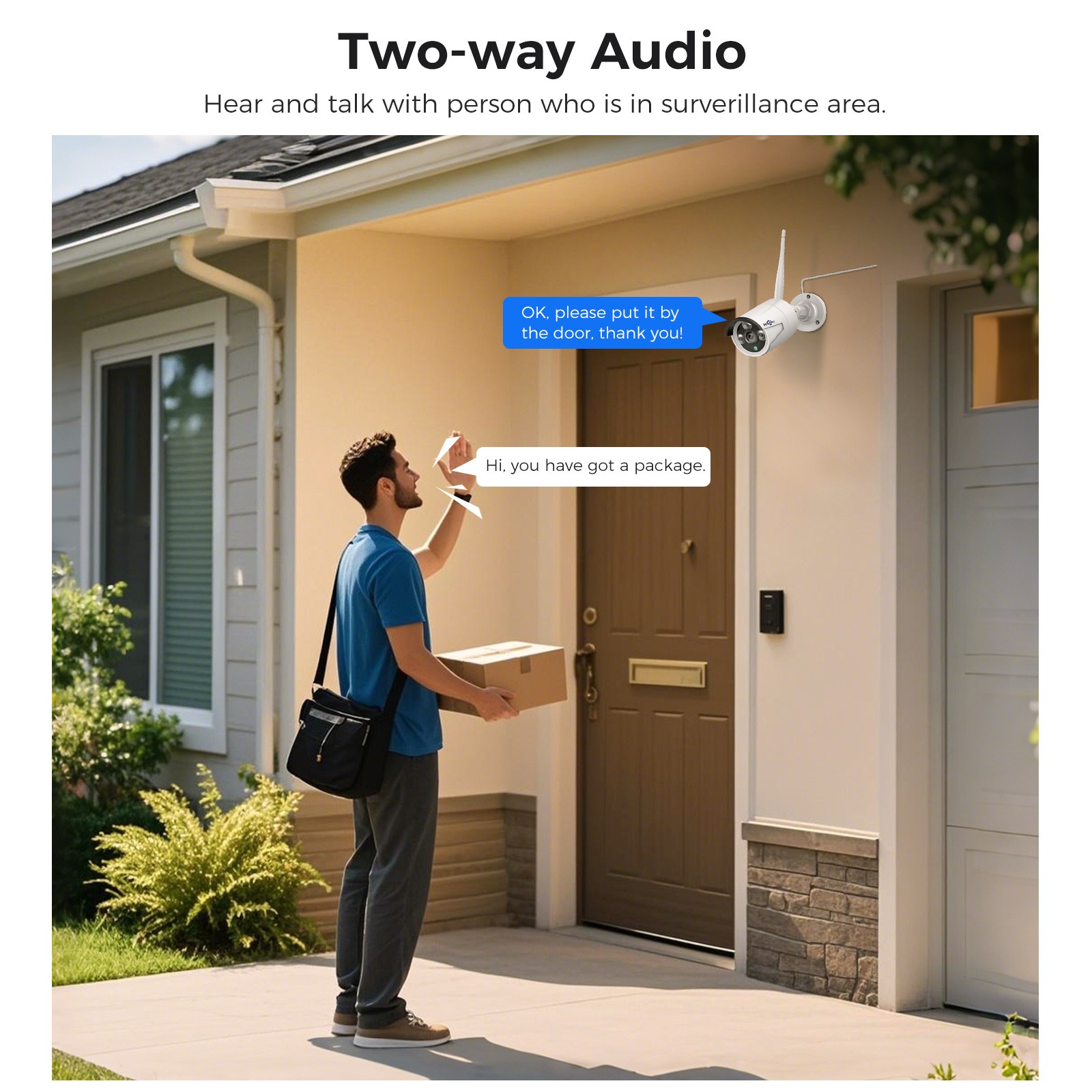 Hiseeu 8MP 10CH 10''Touch Screen NVR WiFi Outdoor Security Camera System HDD Lot