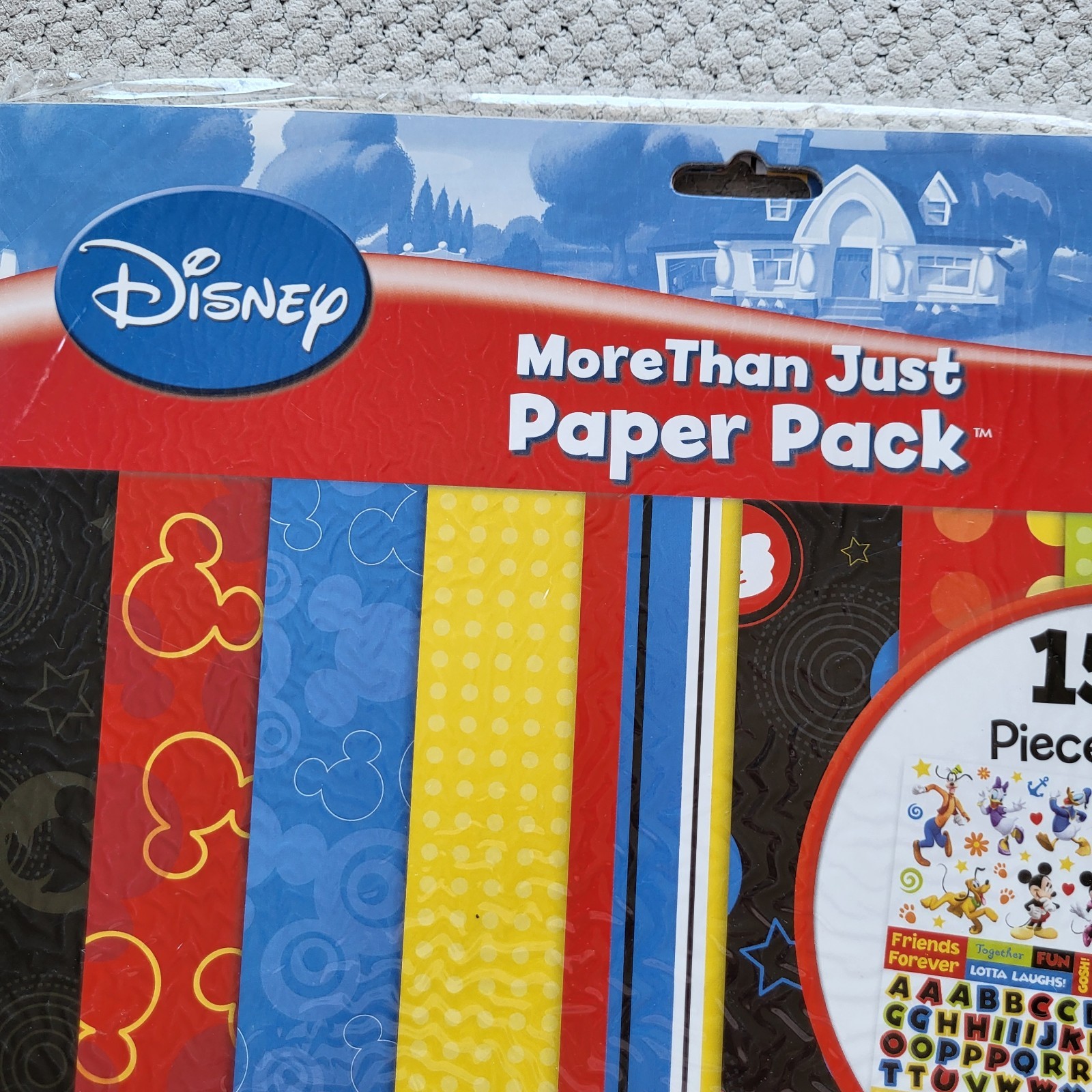 Disney Mickey Mouse Paper Pack 150+ Piece Sandylion Stickers Scrapbook Pattern