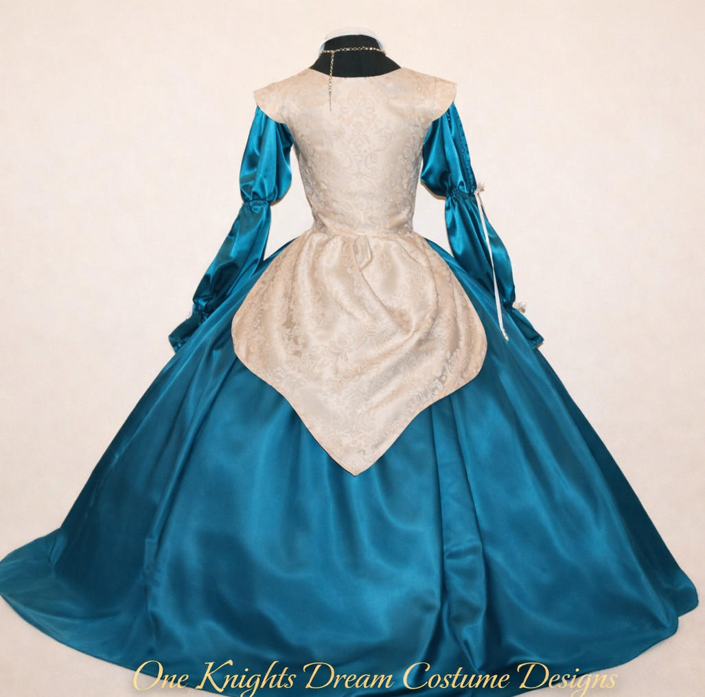 Renaissance, Buccaneer, Pirate, Wench," 4pc. Bodice Chemise Skirt Costume"