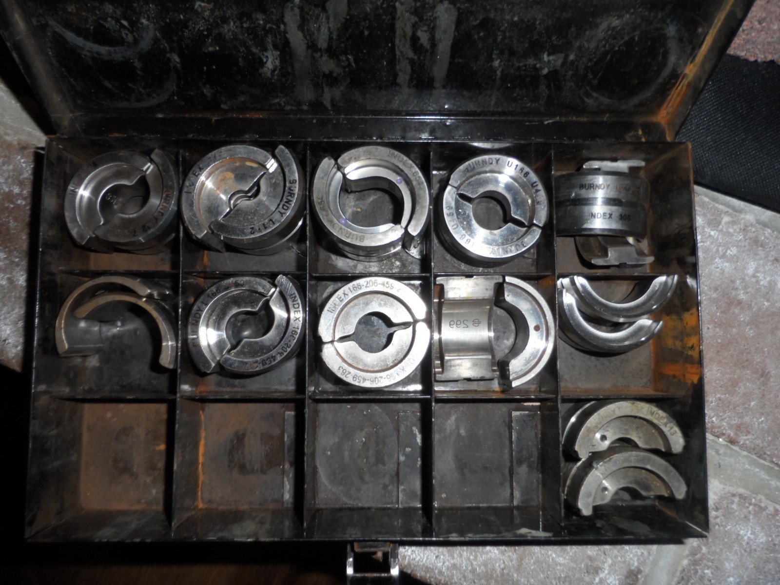 Burndy  Die Set With Case Set of 11