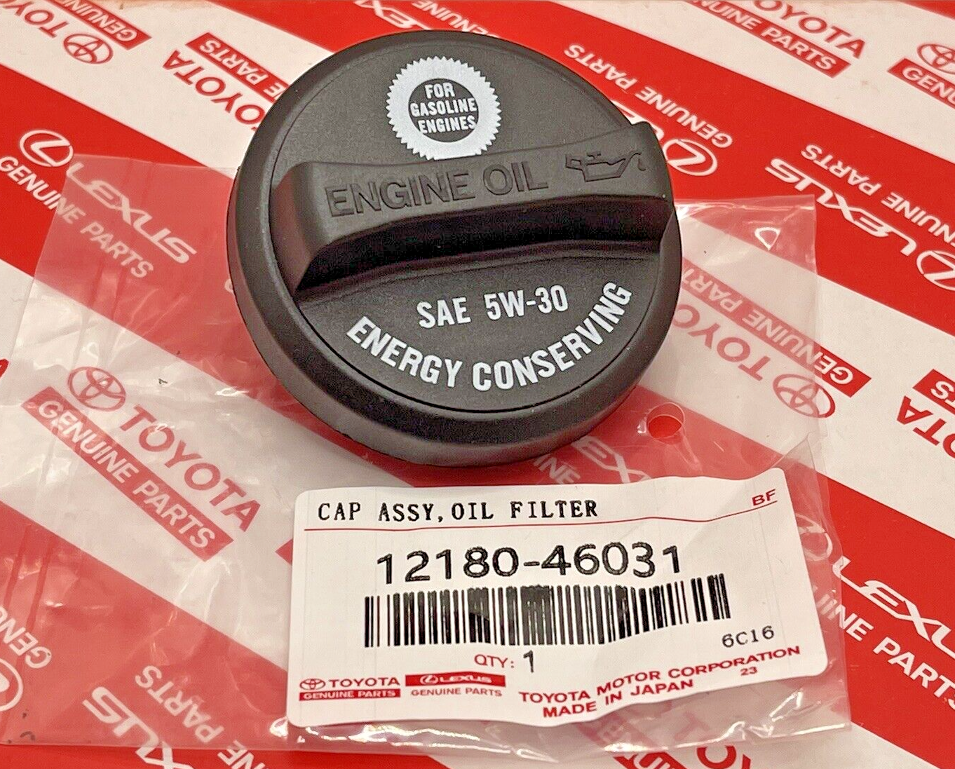 1992-2008 Lexus Engine Oil Filler Cap GENUINE OEM PART 12180-46031