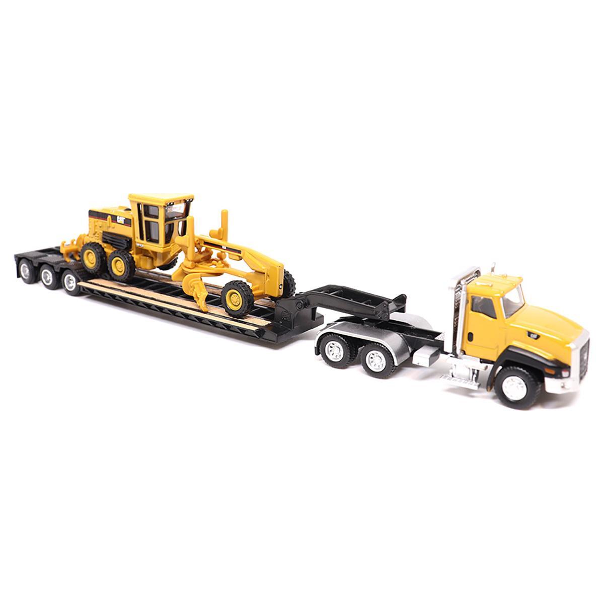 Diecast Masters 1/87 Cat CT660 Day Cab Lowboy Trailer & 163H Motor Grader 84414