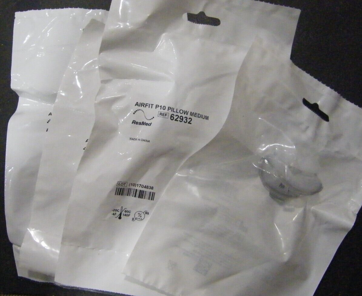 Lot of 4 ResMed AirFit P10 Medium Nasal Pillow Sealed NEW 4Pack