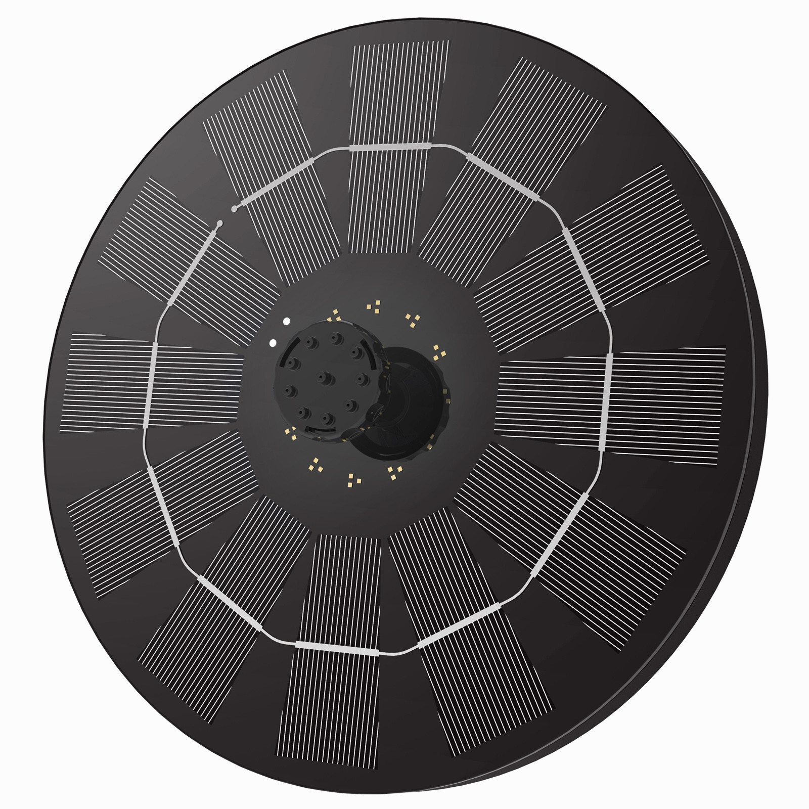 Solar Power Bird Bath Fountain Pump Upgrade 1.4W Solar Fountain with 4 Nozzle