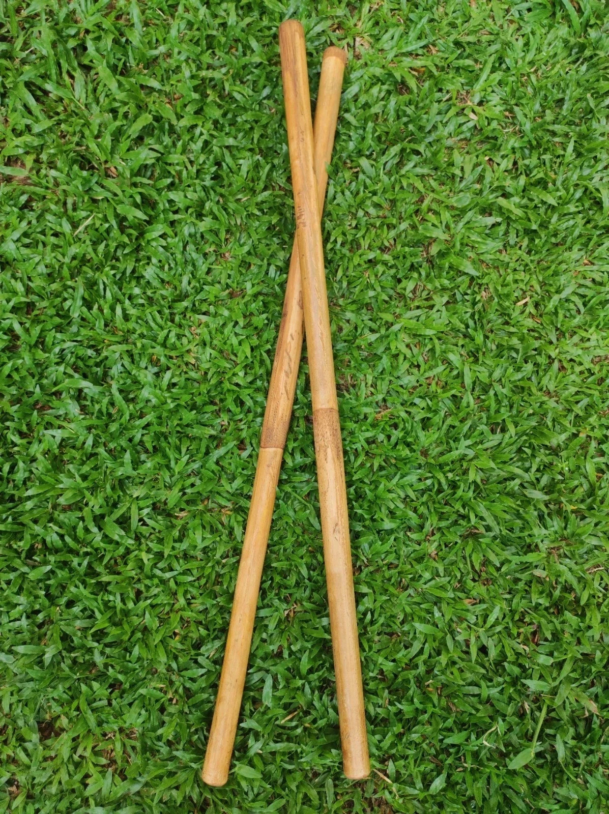 Escrima Kali Arnis Multi Node Sticks Plain Rattan Wskin 28”/1" 2 Sticks ( pair)