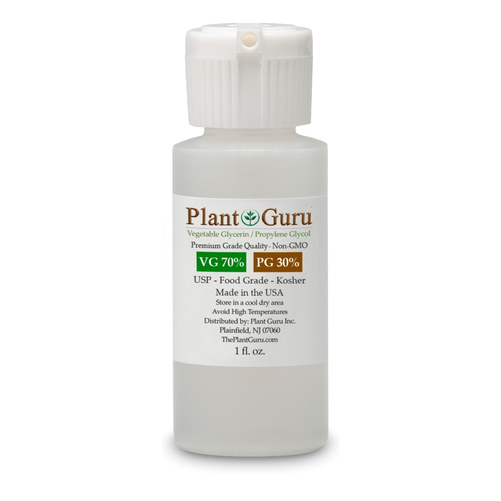 70/30 VG PG BLEND VEGETABLE GLYCERIN & PROPYLENE GLYCOL USP KOSHER FOOD GRADE