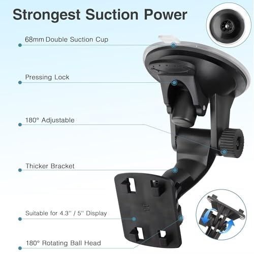 Backup Camera Monitor Mount,(4.3/5in) Rvs Rear View Camera Screen Mounting