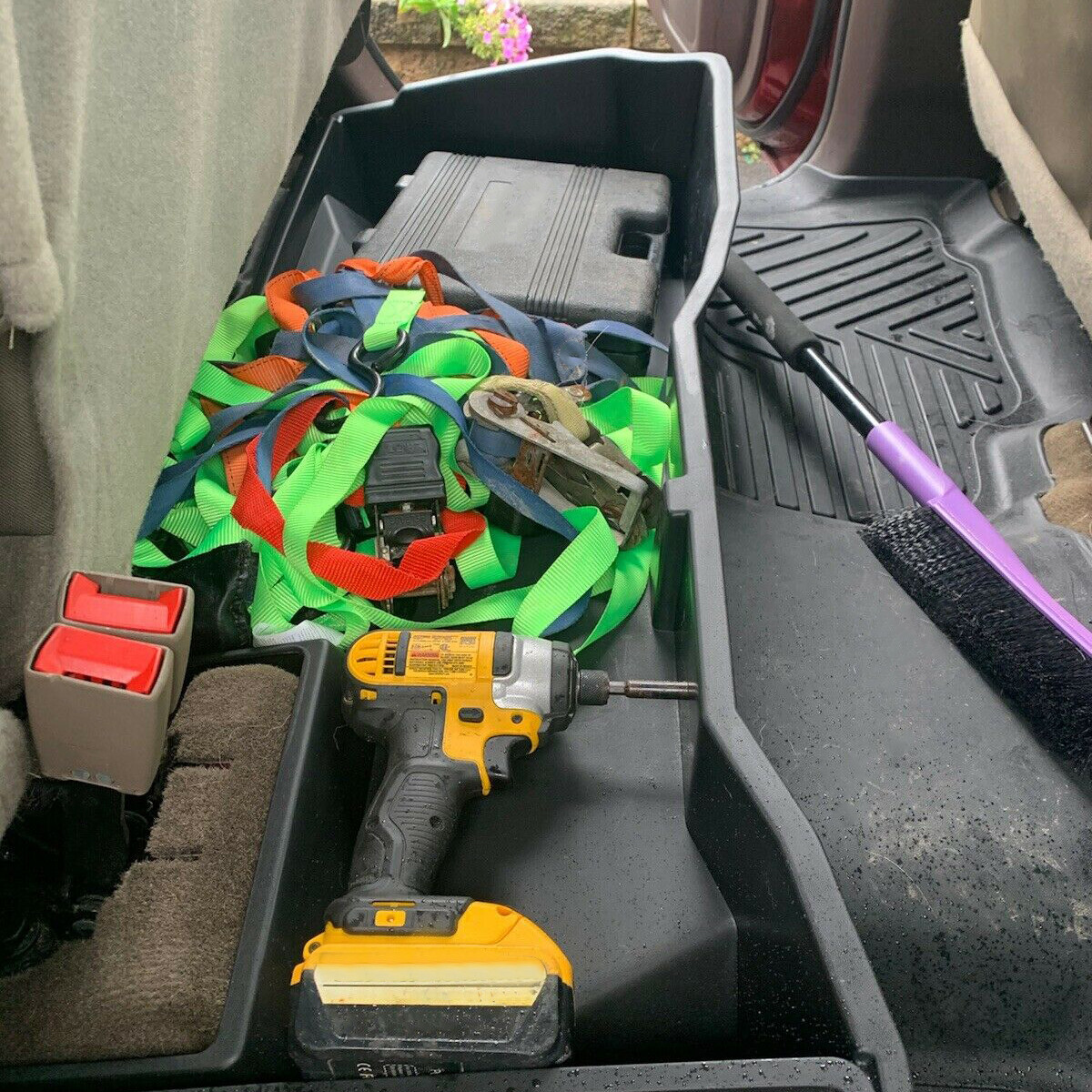 For 2014-18 Silverado Sierra 1500 2500 Extended Double Cab Underseat Storage Box