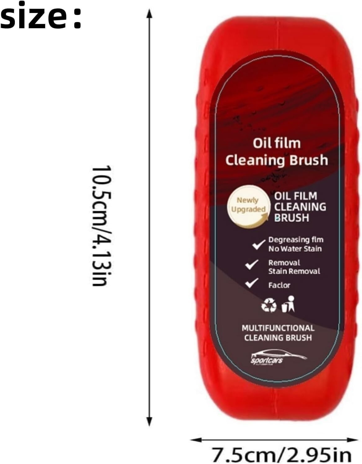 240ML Automotive Oil Film Cleaning Brush Glass Board Car Windows Cleaning Brush