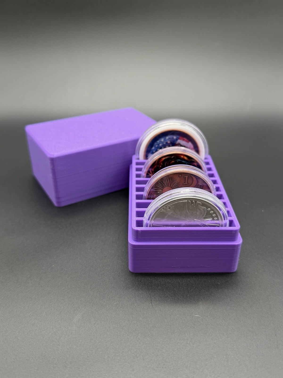 Silver Storage Box/Holder Holds 10x 1oz Silver Bars In Standard Capsules