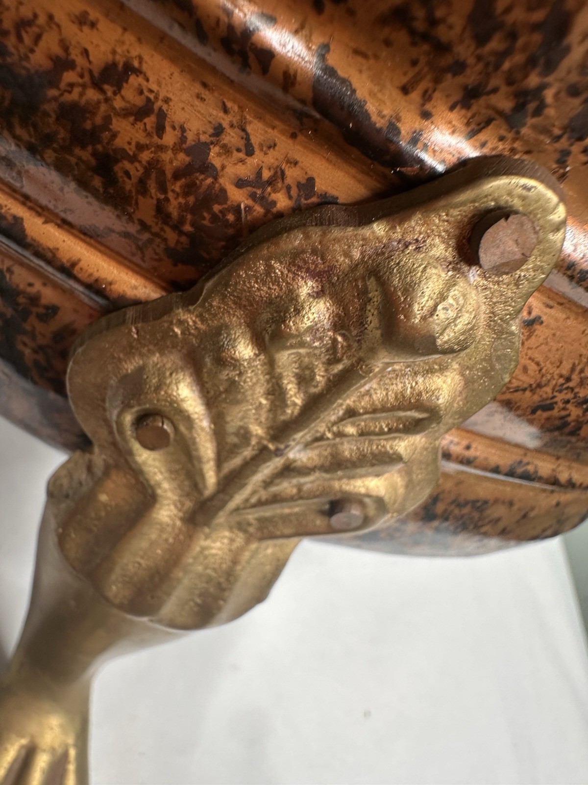 Brass Footed Bowl 16x8" France