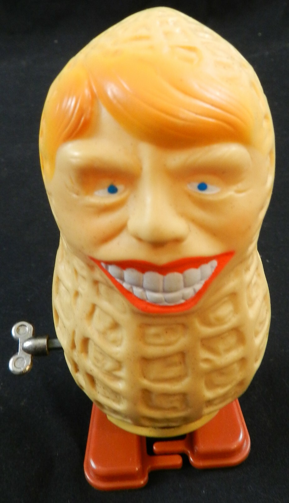 Jimmy Carter The Walking Peanut President Windup Toy - Made in Japan 1976 NOS