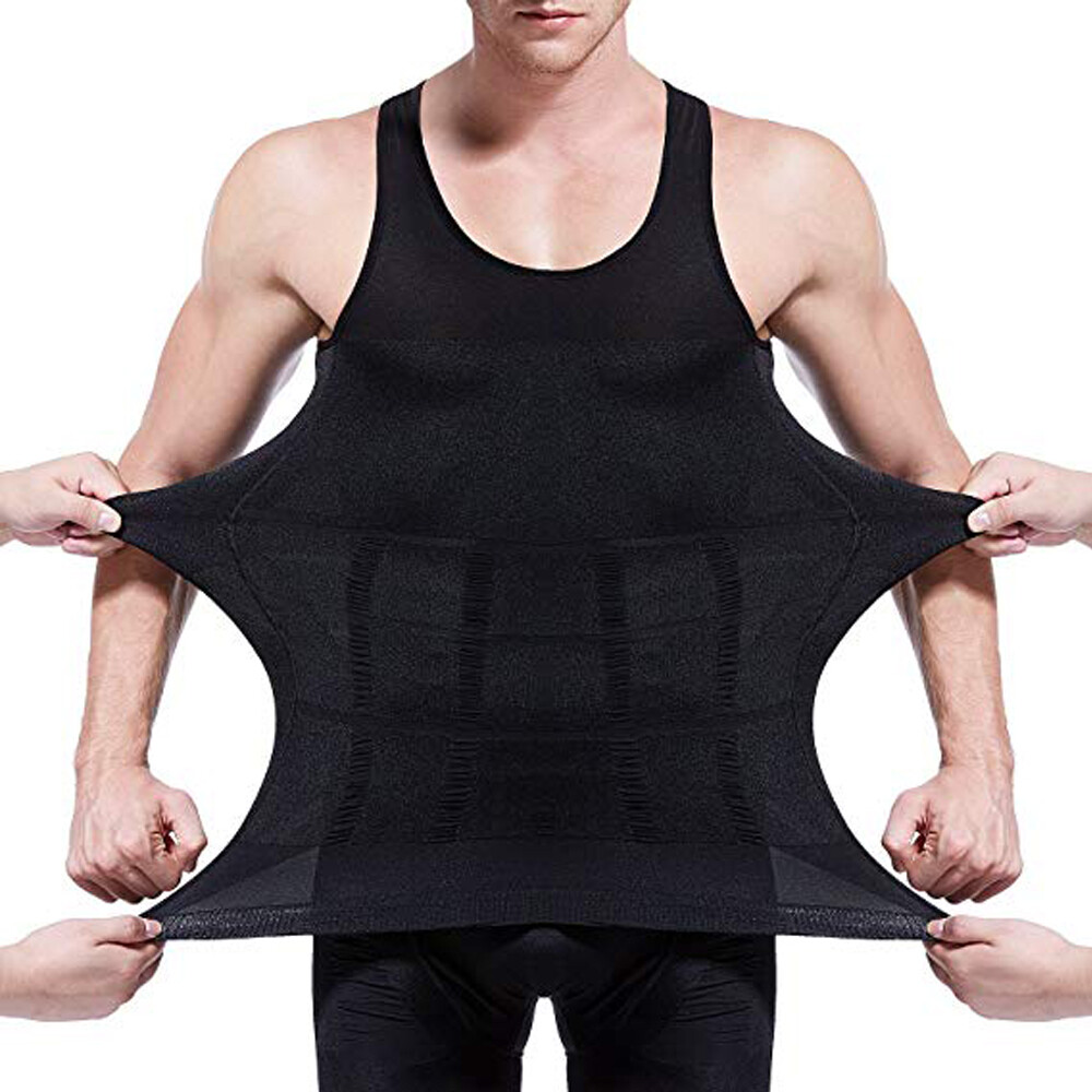 CGTFY Gynecomastia Compression Tank Top Men Athletic Tummy Control  Shapewear US