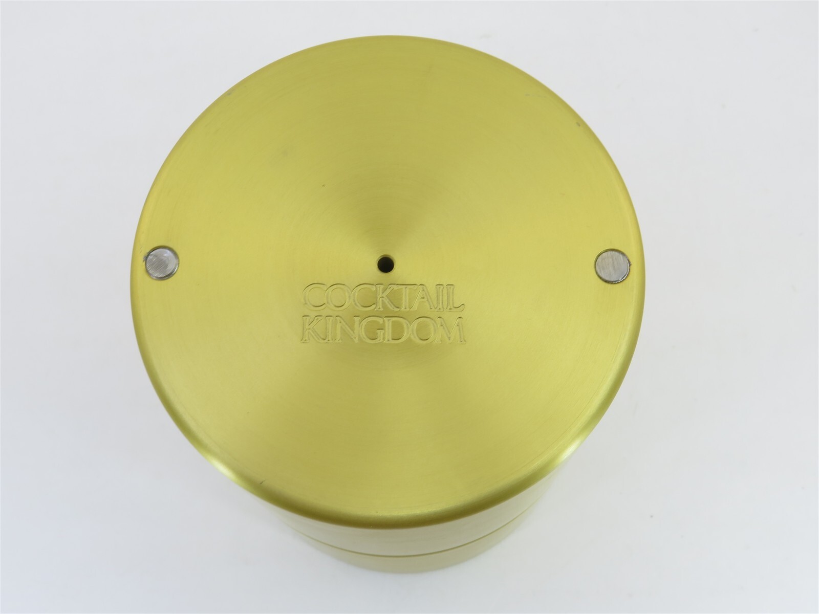 Cocktail Kingdom 55mm Ice Ball Maker Made w/ Aerospace Aluminum in Gold Finish