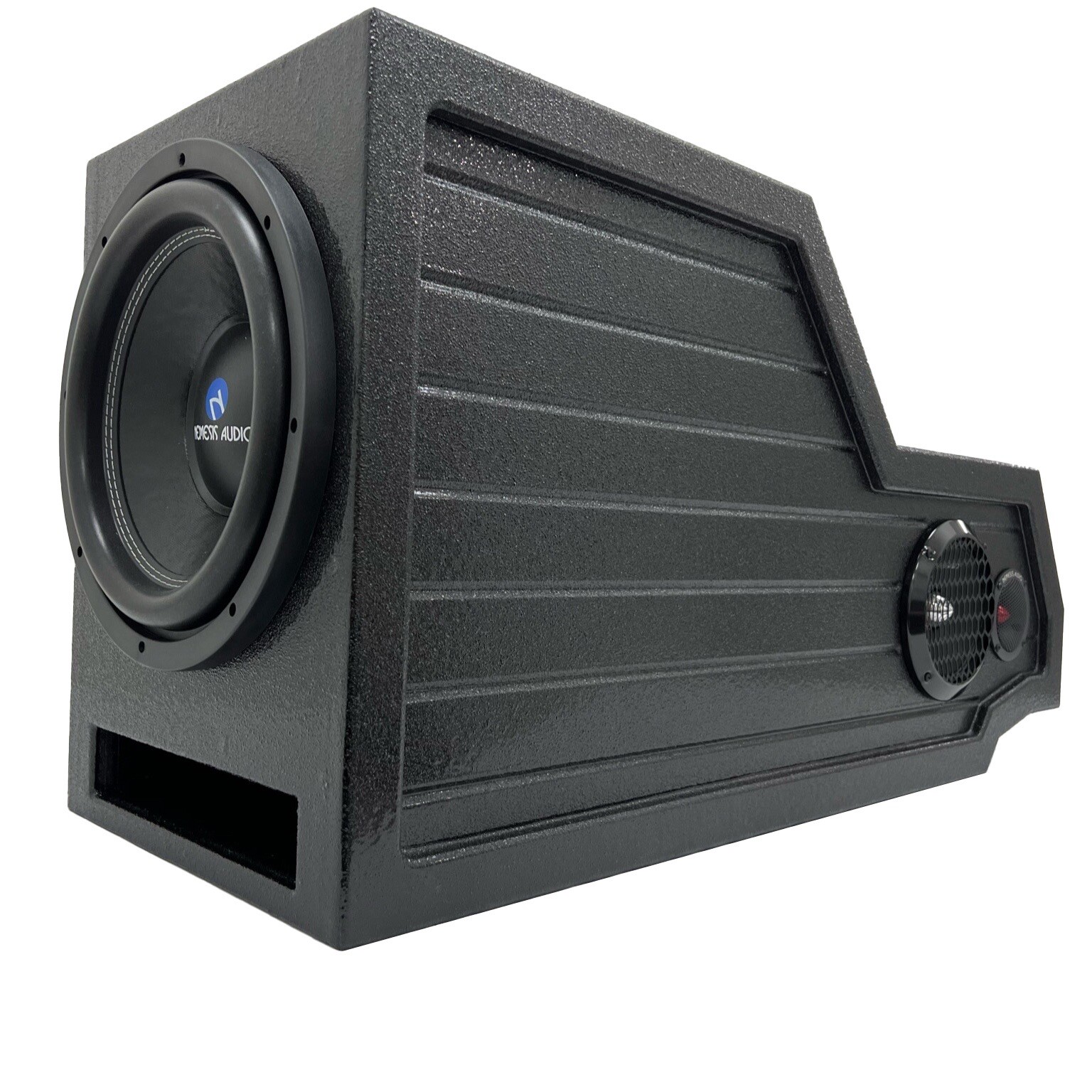 Ford F-150 04-08 Center Console Subwoofer Box 1x12” Woofer F150 Crew Cab