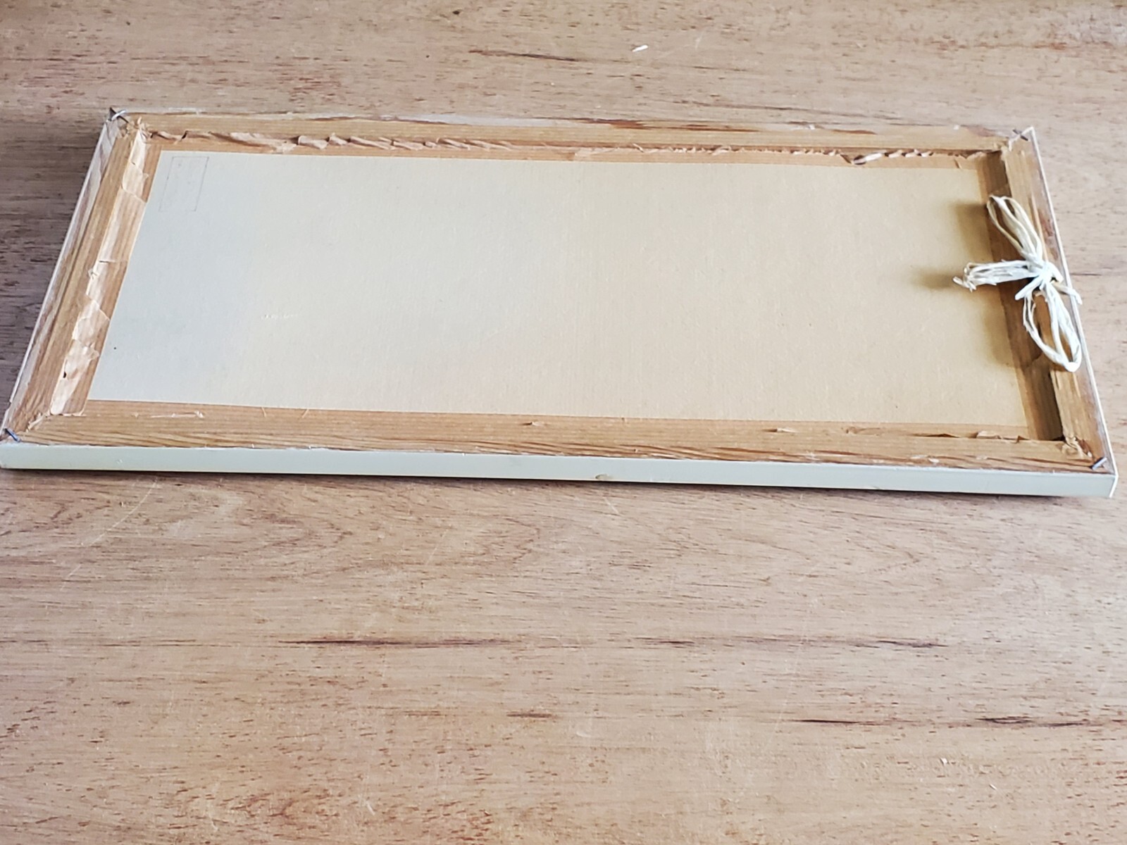 Mountain Scene Church Wall Art Hanging Decor Unsure Unusual Vintage Bamboo Inlay