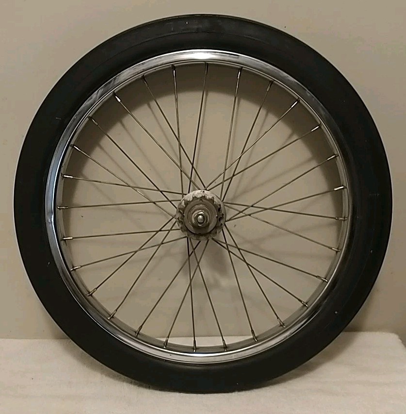 Vintage 1970's Schwinn 28 Spoke 20" Exerciser Bike Wheel