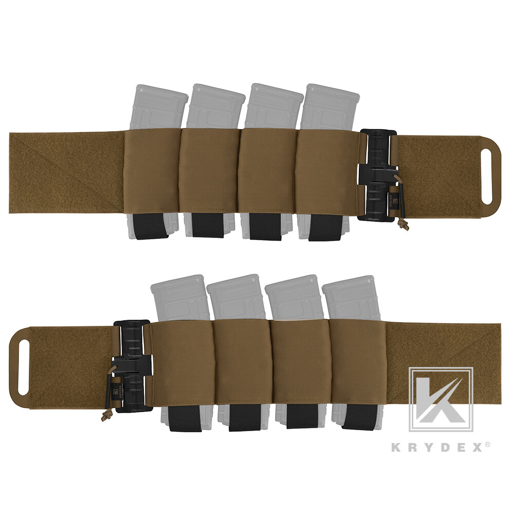 KRYDEX Elastic Carry Cummerbund Quick Release Mag Pouch for Armor Plate Carrier