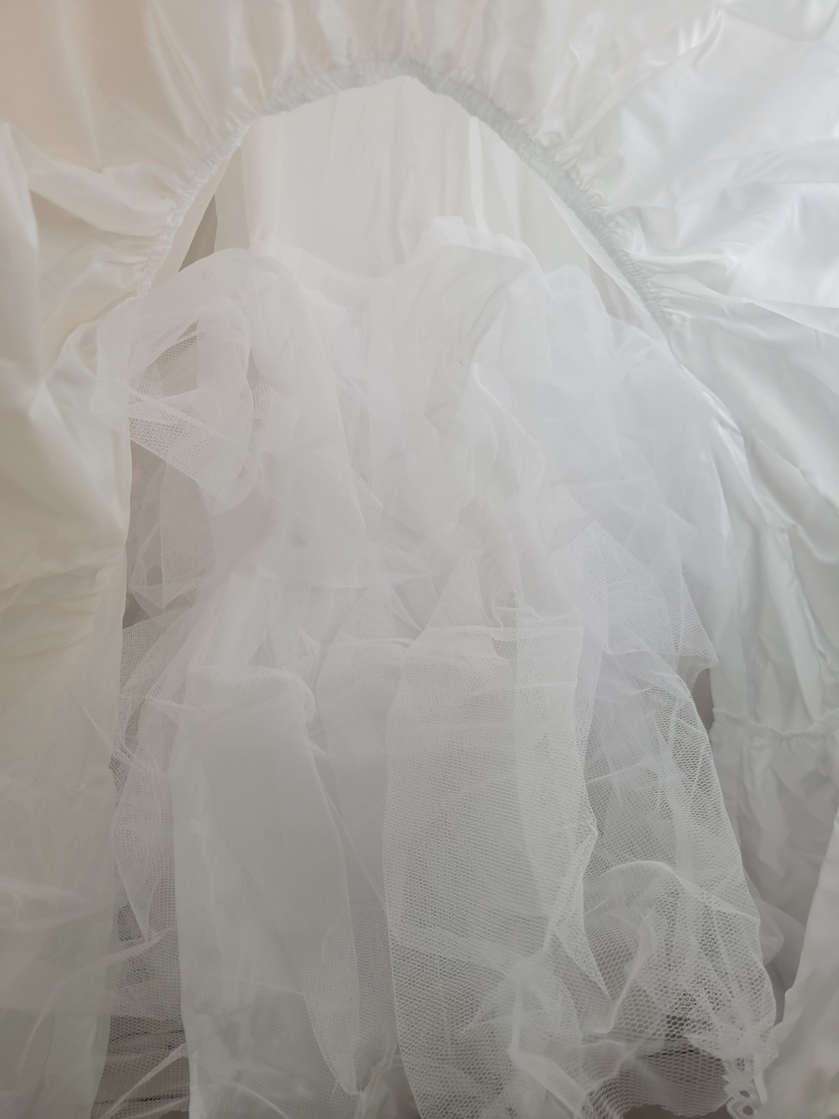 White David's Bridal Ball Gown Half Slip Wedding Skirt Petticoat Women's Size 6