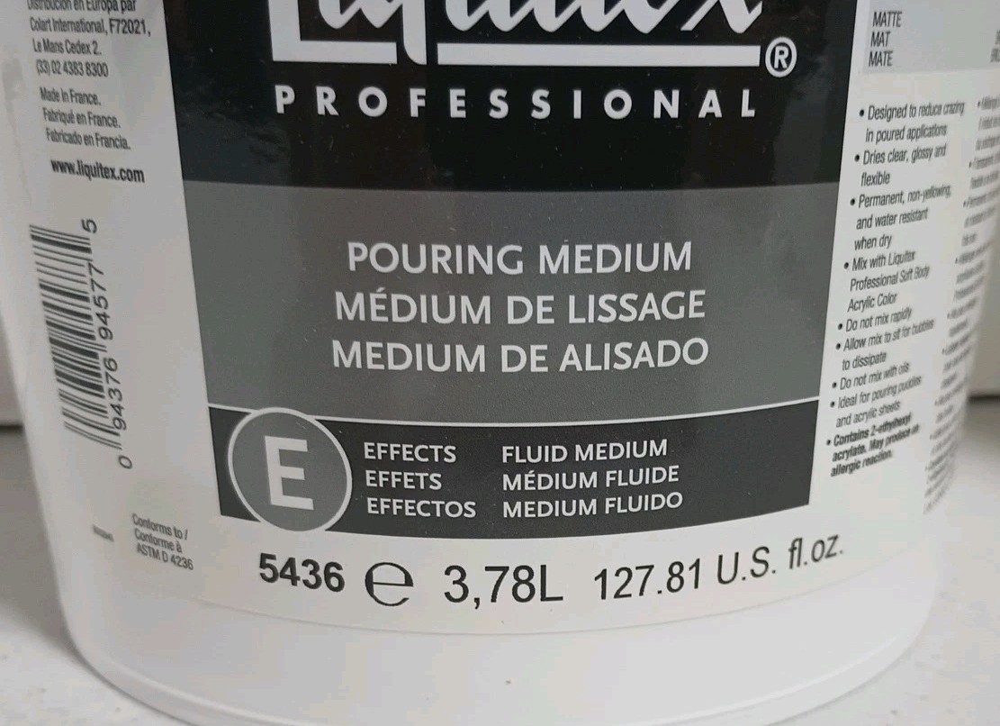 Liquitex Professional Acrylic Gloss Pouring Medium 1-Gallon 127.81 fl.oz.