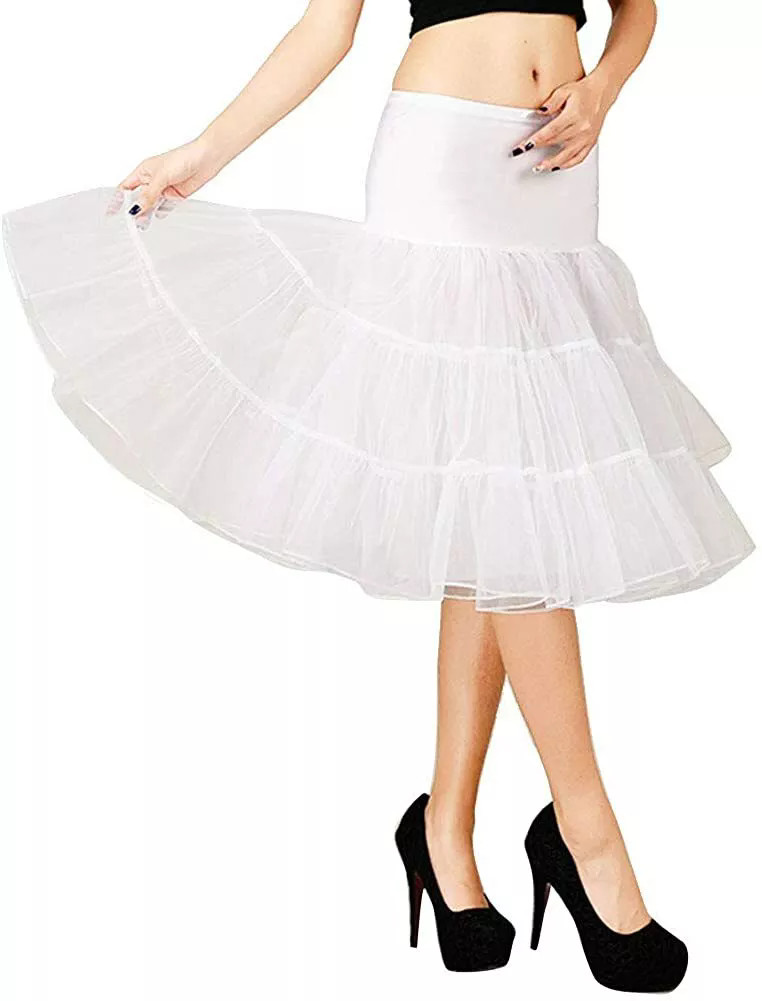 Women's 50s Vintage Petticoat Skirt Underskirt Crinoline Slips Tutu Dress Skirts