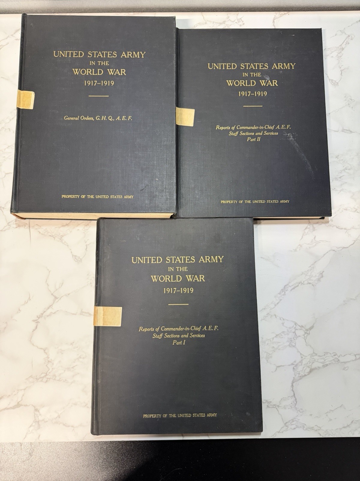 U.S. Army in the World War 1917–1919 — official volumes